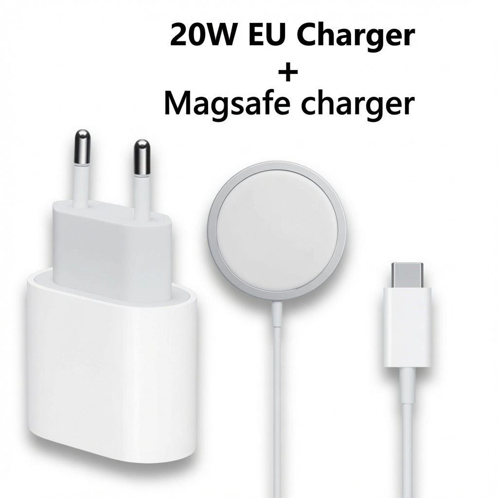 20W USB-C MagSafe Charger Bundle — EU Plug