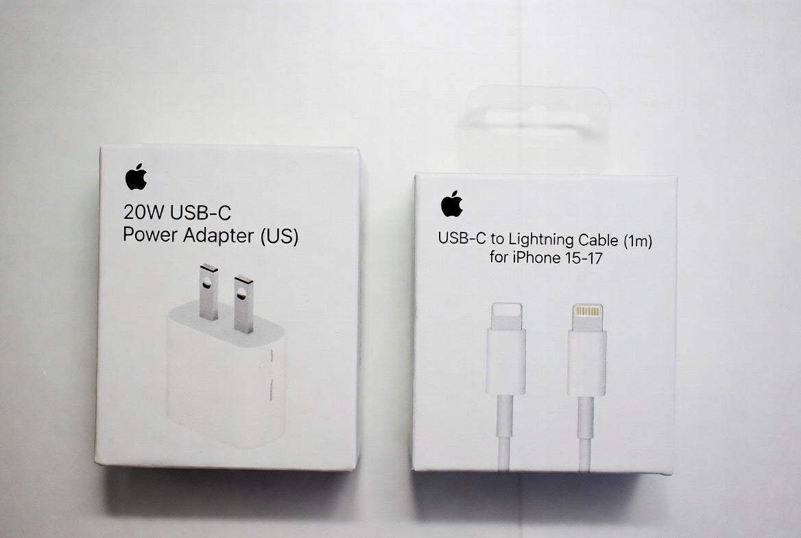 20W USB-C Charger + Cable Bundle — US Plug